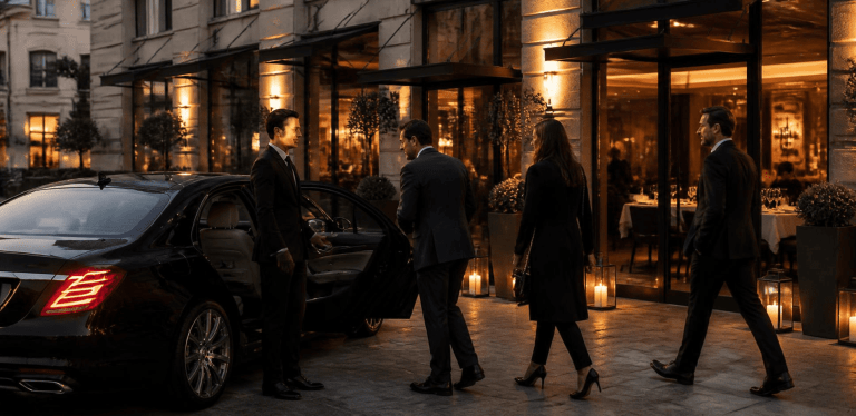 geschaftsessen mit chauffeur